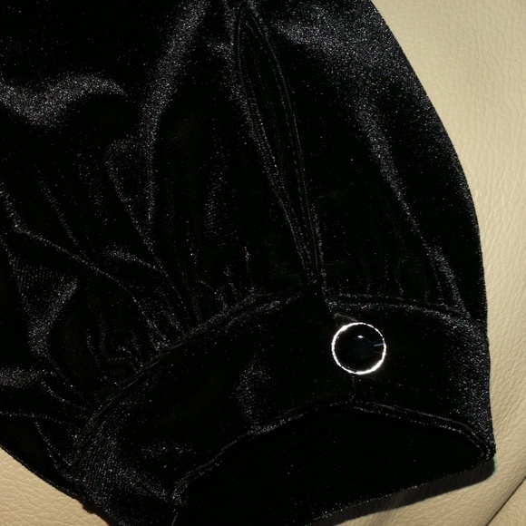 Women's 3/4 sleeve stretch velvet mini dress - Picture 5 of 8